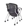 Regency Nesting Chairs, 23W22L33H, Metal, FabricSeat 2309BK